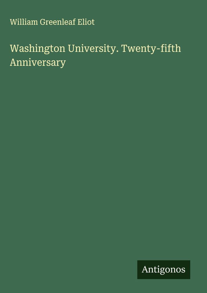 Universität Washington. Fünfundzwanzigjähriges Jubiläum