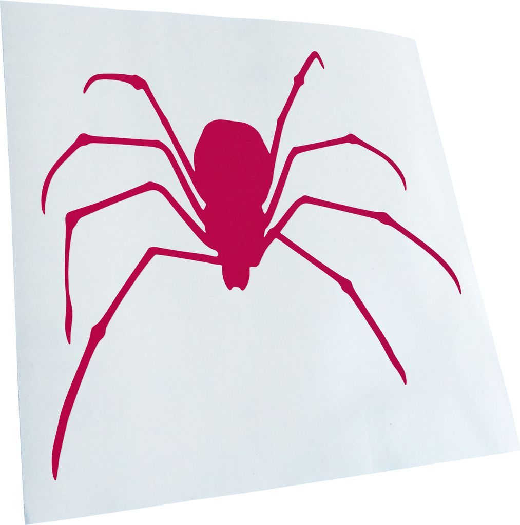 hauptsachebeklebt Kiwistar - Autoaufkleber - Spinne Spider Silhouette 2 Heckscheibe - Aufkleber für Auto Kfz Fahrrad, LKW, Truck Mofa