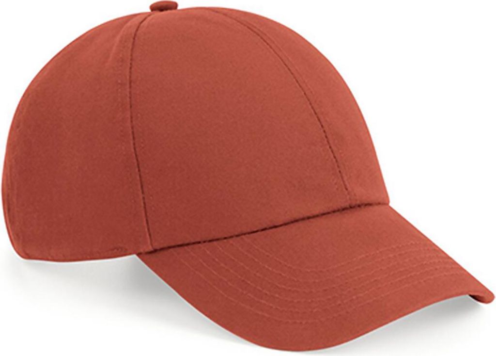 Beechfield B54N | Organic Baumwolle 6 Panel Cap - Low Profile - Farbe: Terracotta - Größe: One Size
