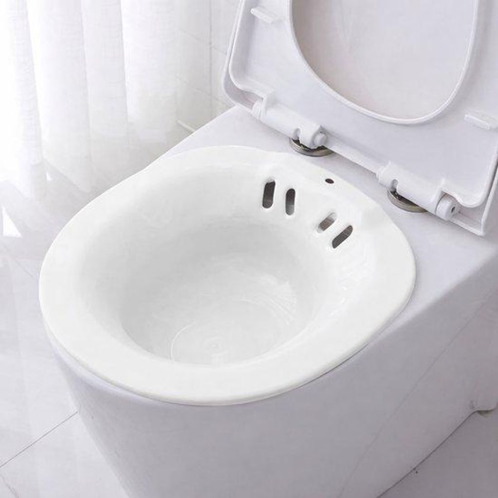Ultiluxe Sitzbad für Toilette - Vaginal Dampfbad - Intimzone Pflege - 2 Liter - Weiß