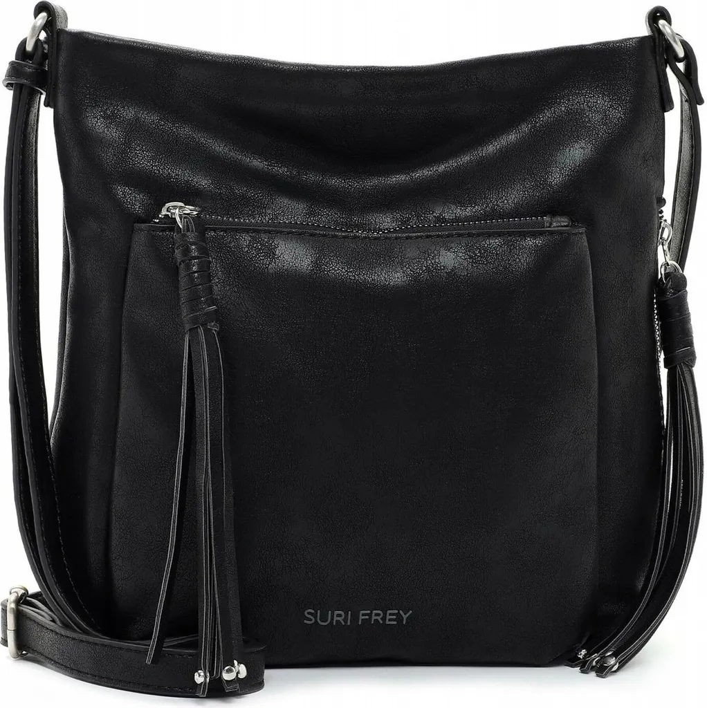 SURI FREY Lotty Sac à épaule bandoulière noir Crossover Bag élégant