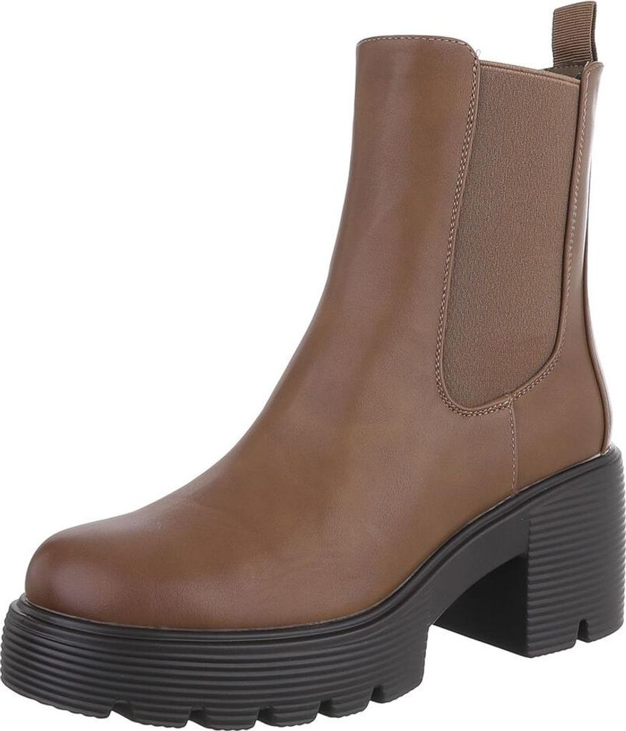 Ital-Design Damen Stiefeletten High-Heel Stiefeletten Produktbild 