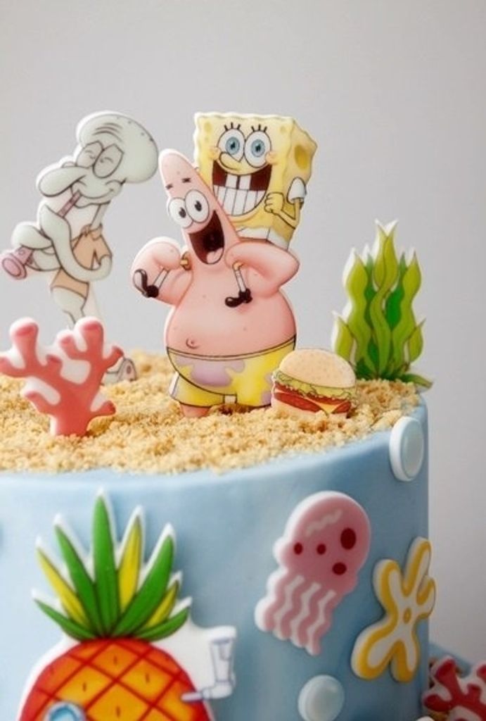 Sweetfanaberia | Tortendekoration Set SPONGEBOB - 18 Teile Produktbild 11