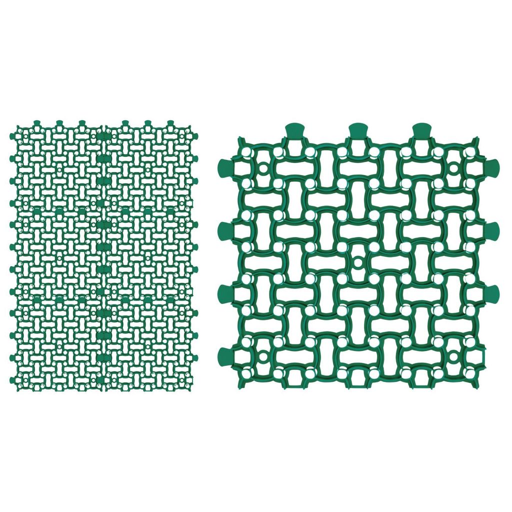 GARDENIX Rasengitter Paddockplatte 6x 50x50 cm (1,50m²) Rasenwaben Parkplatzrasen Rasenmatten Kiesgitter Rasengitterplatten Grün