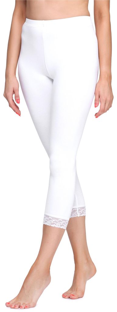 Leggings 3/4 pour femmes Merry Style MS10-290(Blanc, XL) Image du produit 