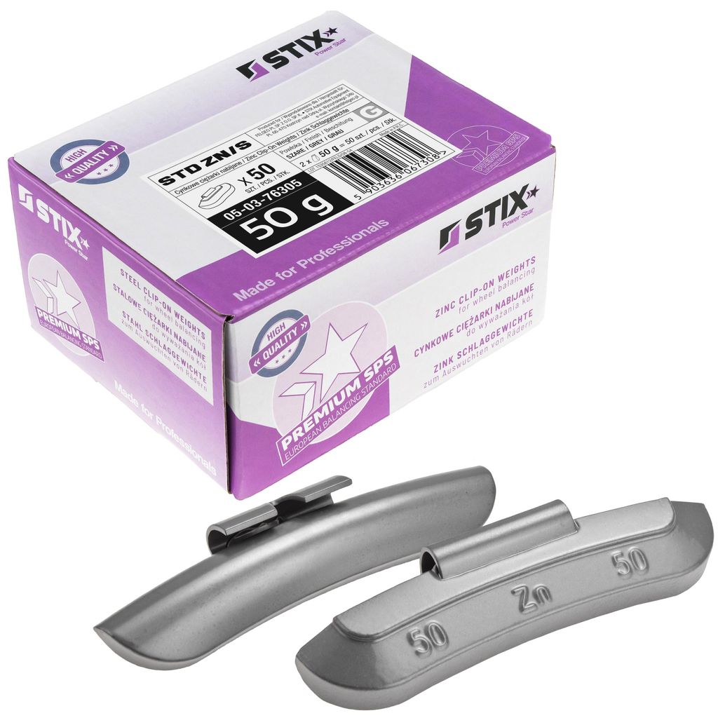 STIX ZN/S Pesi per cerchi in acciaio 50 g Rivestiti in Immagine del prodotto 