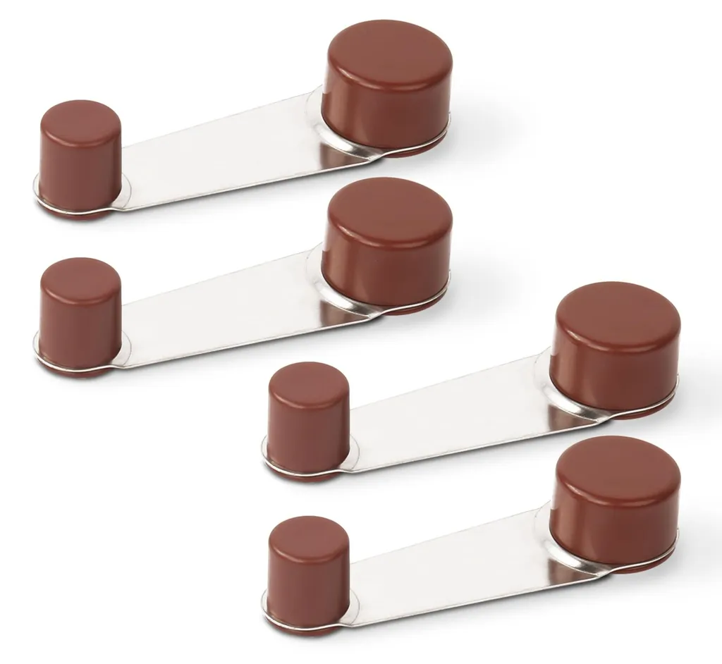 Butée de porte à visser pour protéger murs et meubles - Lot de 4