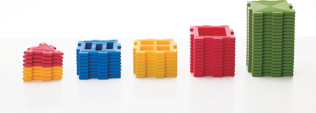 Weplay KC3002 We-Blocks Minis Bauelemente, bunt, 56-teilig (1 Set)