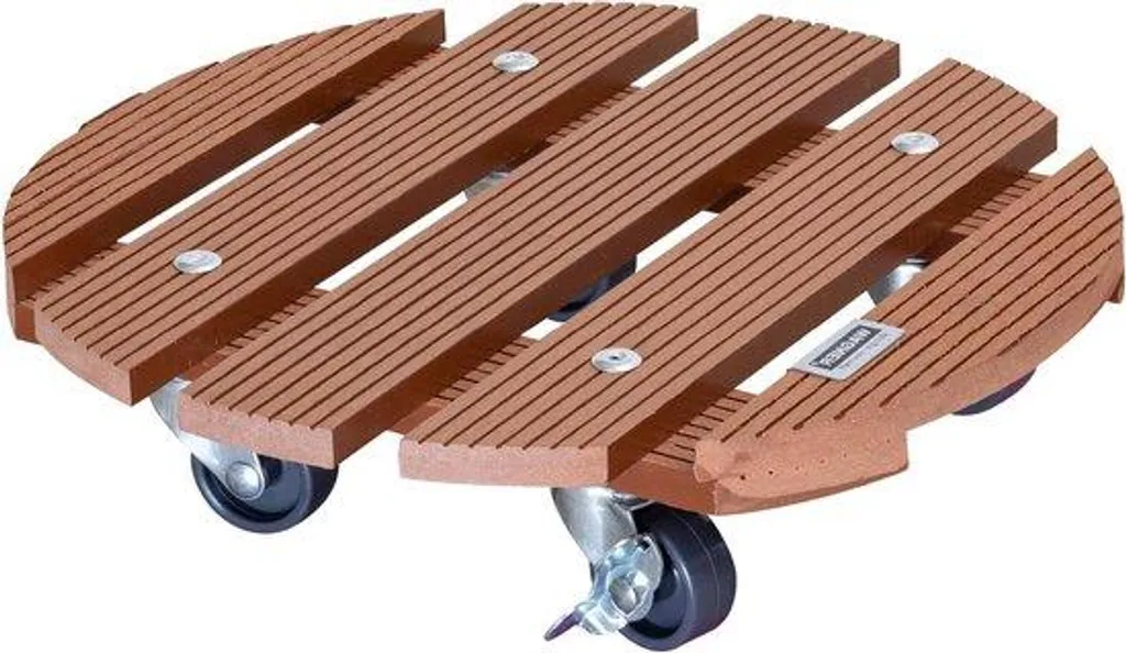 Chariot de transport bois et plastique 100 kg 29x7,5 cm - Terre cuite