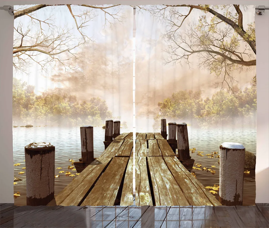 Tenda Abakuhaus Bosco e Lago 280x245 cm - Arredo Rustico Autunnale