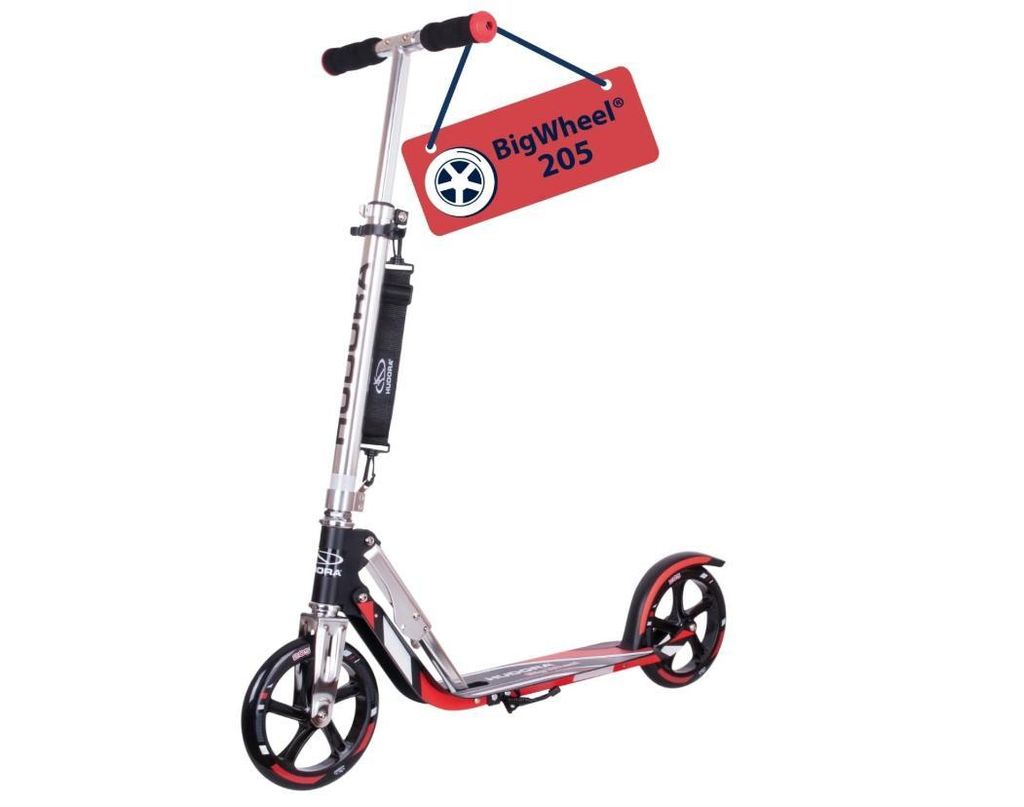HUDORA BigWheel 205 Scooter – Robuster Aluminium-Scooter – Produktbild 
