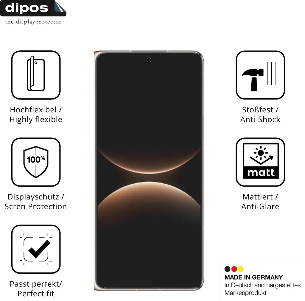 Protezione Huawei Mate X7 Opaca Anti-Urto - 2 Pezzi Screen Protector - 7