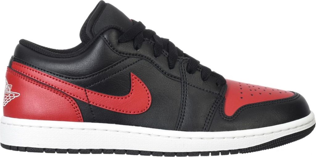 Nike Air Jordan 1 Low "Bred Twist Varsity Red" Schwarz/Rot, Größe: 47,5