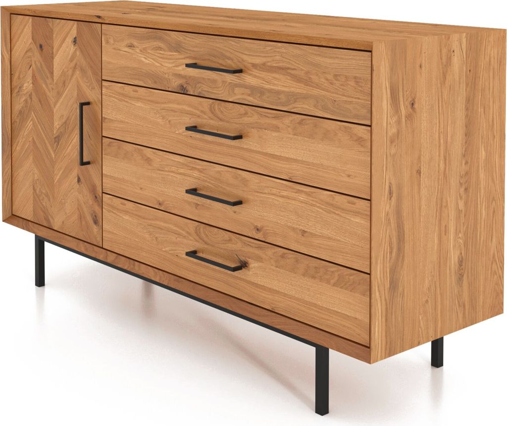 Kommode ABIES aus Massivholz, Naturgeölt