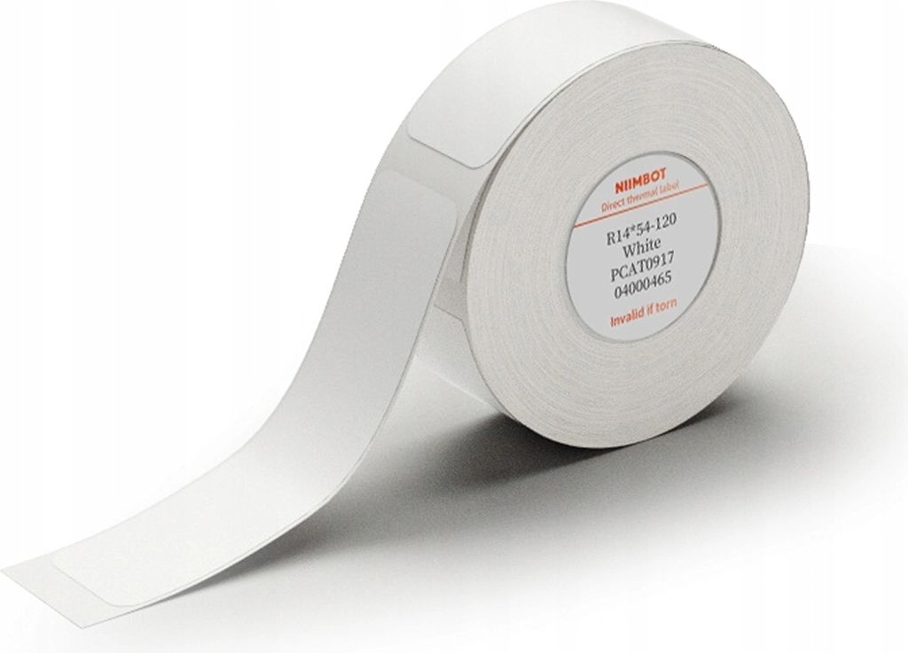 EDIBAZZAR | NIIMBOT Thermoetiketten 14x54mm WEISS 120 Stk