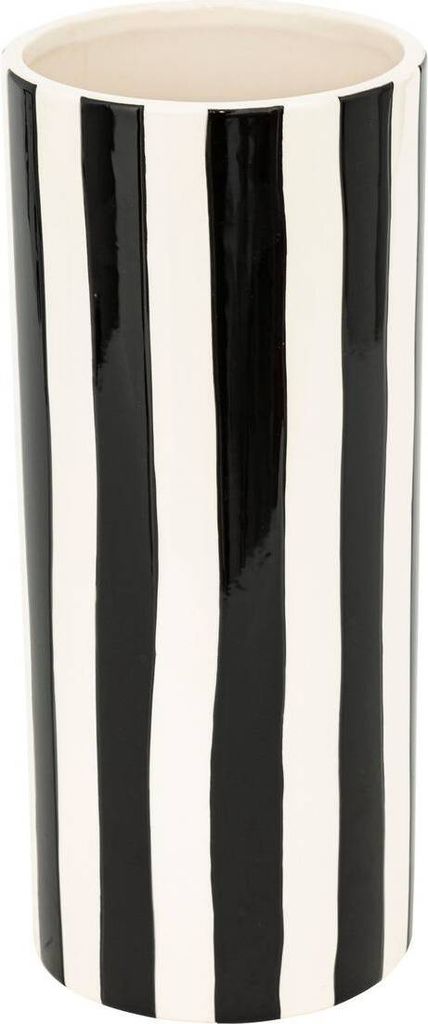 Keramikvase edric schwarz & weiß h30cm  - Atmosphera Produktbild 