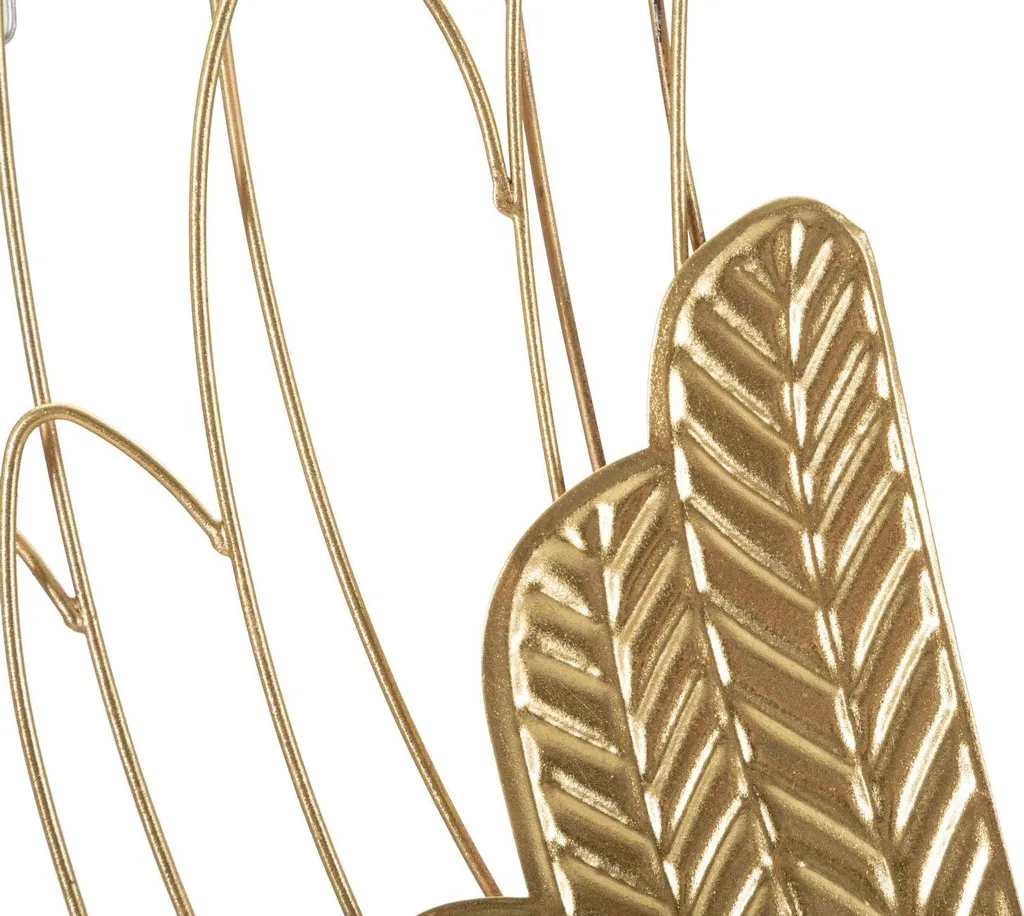 Sublimer un Mur Vide : Art Mural Ali Gold 37cm Lot de 2 en Métal Doré