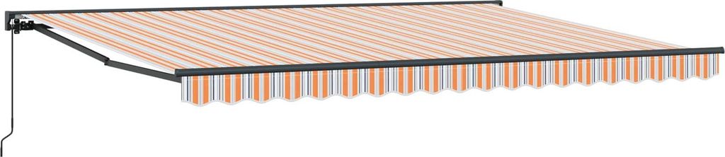 Markisenrahmen Blau und Orange 450 x 300 cm