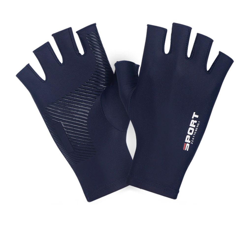 Sonnenschutzhandschuhe, einfarbig, hochelastisch, atmungsaktiv, rutschfest, Halbfingerhandschuhe, Sonnenschutz, Elasthan, Damen und Herren, Sommer,...
