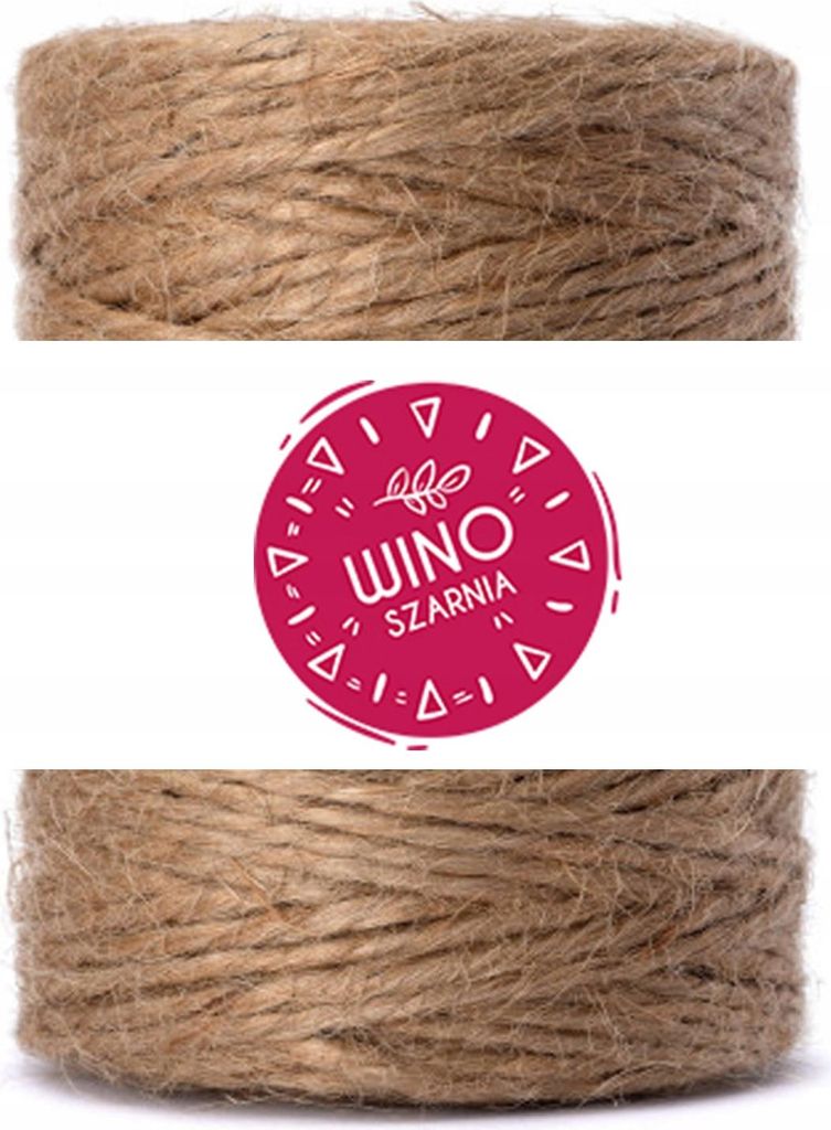 Juteschnur für Makramee, Handarbeiten und Dekorationen, naturfarben, 250 g – 2 mm