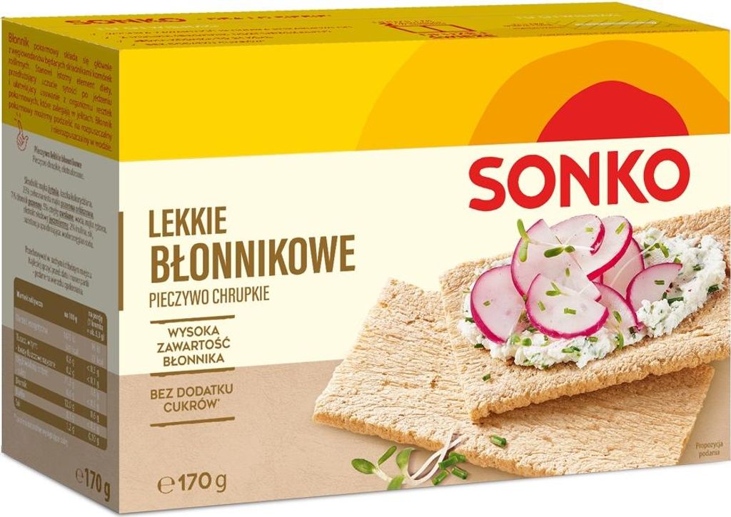 Pieczywo lekkie błonnikowe Sonko 170 g Immagine del prodotto 