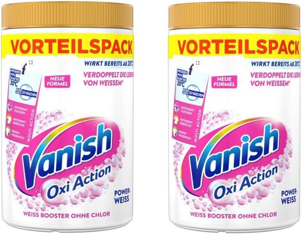 Vanish Oxi Action Powerweiss Pulver 2 x 1,65kg