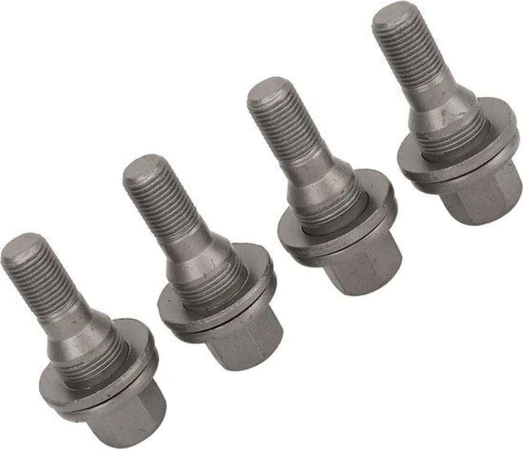 Écrous hexagonaux 17mm pour changement de roue - Lot de 4 pièces de secours