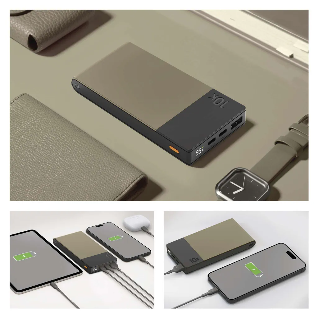 GP Powerbank M2+ 10000 mAh Beige avec Indicateur LED et Format Mini - 2