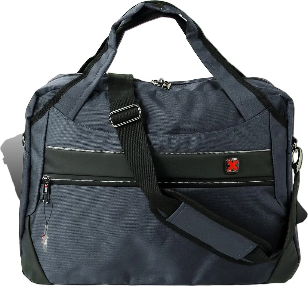 Travel N Meet borsa da viaggio, borsa sportiva in tessuto grigio weekender D2OTD4211K