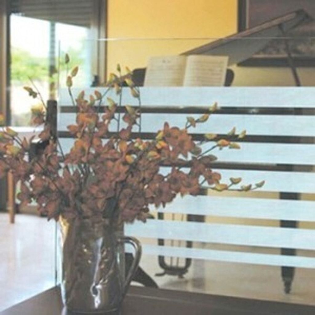 LINEA Fix Dekorfolie - stratische Fensterfolie Office Blockstreifen - 46x150cm
