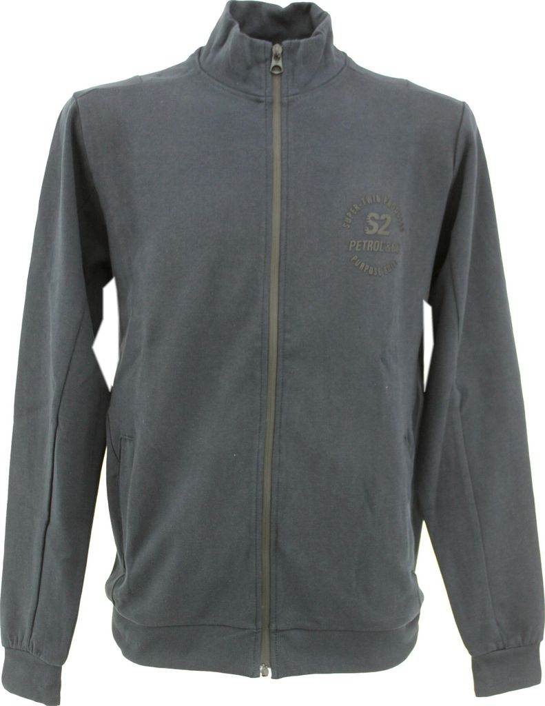 PETROL INDUSTRIES Men Sweater Collar Zip 5107 Dark Sapphire M