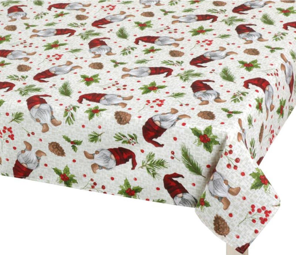 Tischdecke CHRISTMAS - 120x140 cm - Grün,Rot,Beige