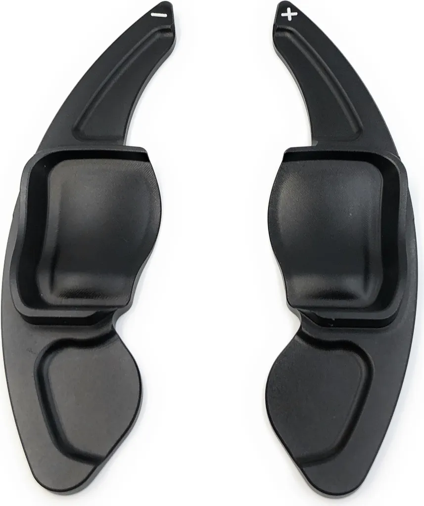 Onwomania Paddle Shifters Dsg Shift Paddle per Golf 5 Golf 6 (anche gti) Amarok Beetle Eos Sharen T5 Scirocco 08 Nero