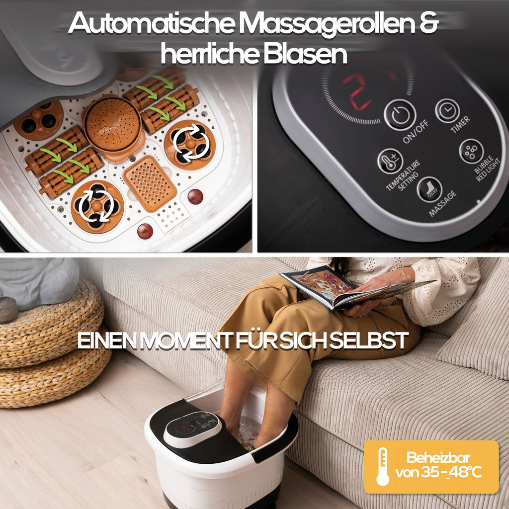 CALMENTA® XXL Fußbad - 12L - Automatische Radmassage - Produktbild 5