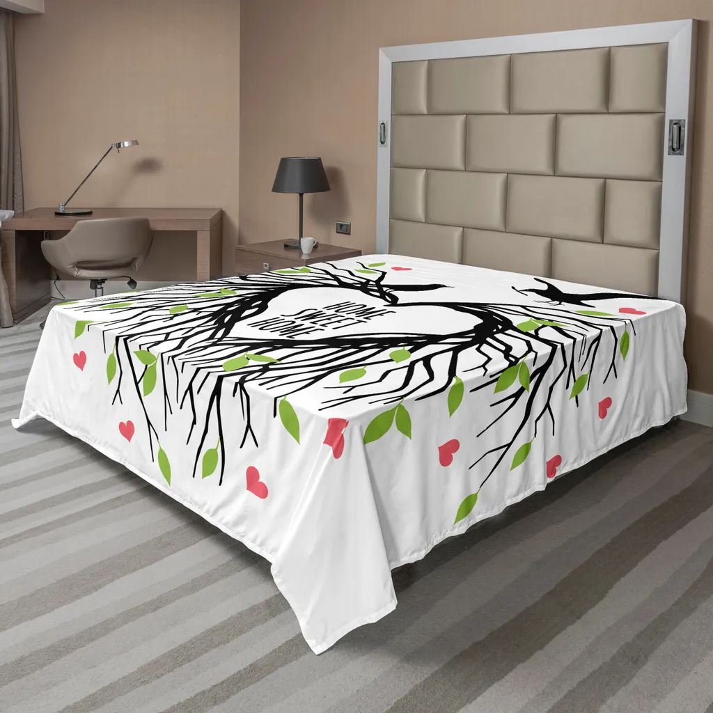 Drap de lit Arbre de Vie 260x228 cm : Confort doux pour sommeil paisible