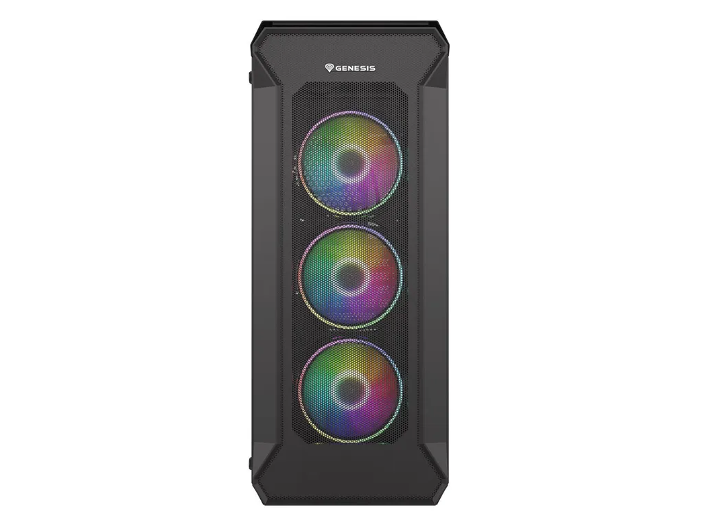 Genesis Irid 505 ARGB V2 Boîtier PC Gaming Noir avec Fenêtre Latérale