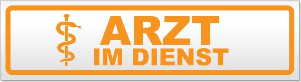 Arzt im Dienst 1 Magnetschild Schild magnetisch