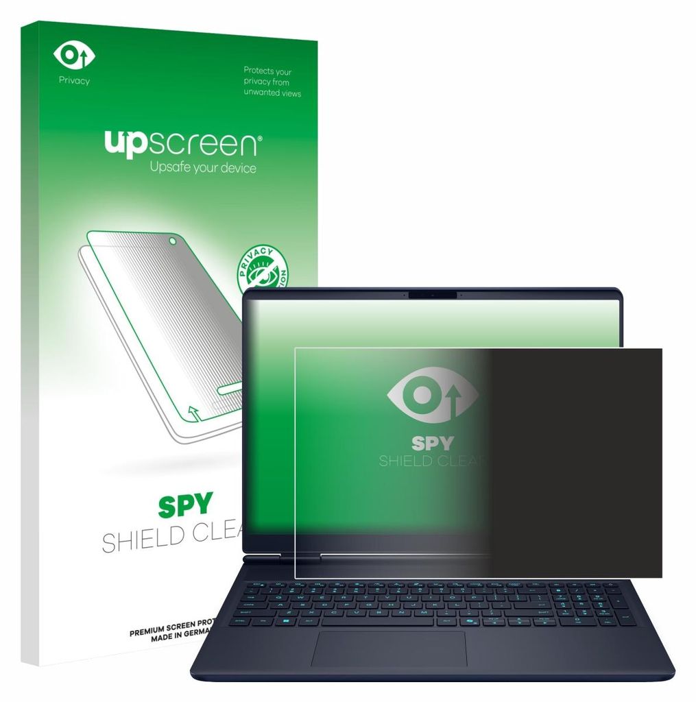 Für Dell Alienware 16X Sichtschutzfolie Schutzfolie upscreen Anti-Spy Privacy Sichtschutz Blickschutz Display Schutz Folie Blaulichtfilter