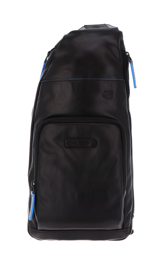 Piquadro Mono Sling Bag With Ipad Mini Compartment 42021190 - Beauty Case, Pouch In Leather