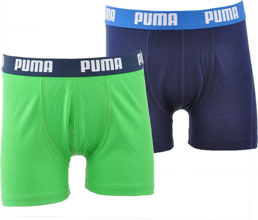 PUMA BOYS BASIC BOXER 2P green / blue green / blue 158/4