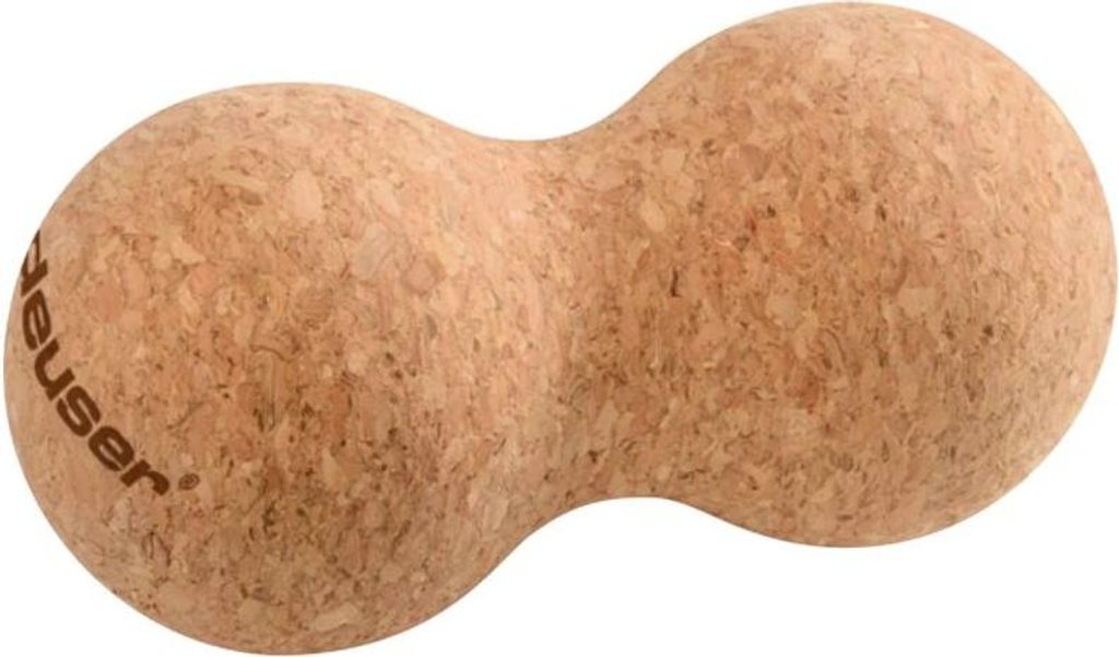 Deuser Kork Duo Massageball - 14x7cm - braun