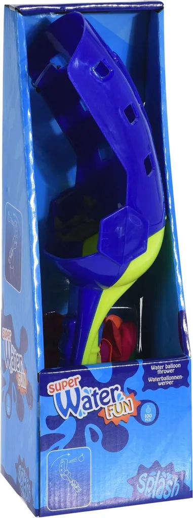 Ballon aquatique bleu gonflable - Jouet de piscine résistant Ø 25 cm