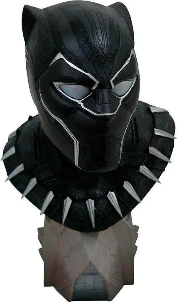 Statue Buste Black Panther Marvel 25cm - Objet de Décoration Collector