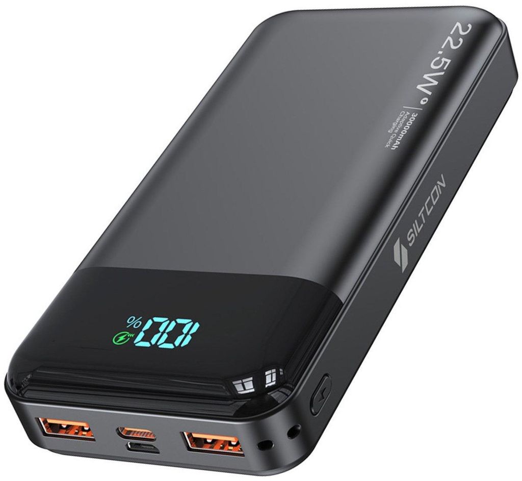 Siltcon® Powerbank 30000mAh – 22,5W Schnellladegerät – Produktbild 