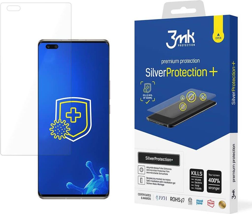 3mk Display Antimikrobielle Schutzfolie SilverProtection+ für Huawei Nova 8 Pro 5G 0,21mm Self-Heal