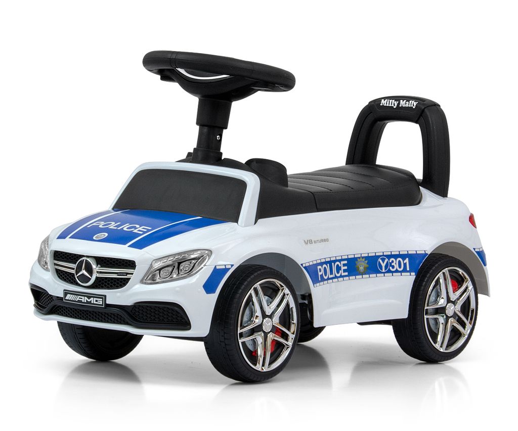 Rutscher Rutschauto Babycar Babyauto Kinderauto Mercedes Polizei Polizeiauto 