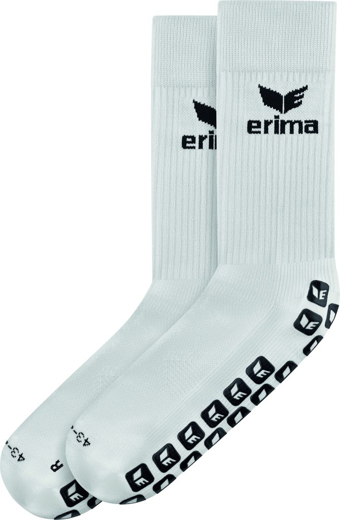 Erima Grip Trainingssocken Weiß/Schwarz 39-42