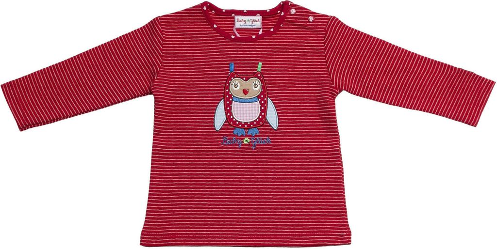 Salt & Pepper - Mädchen Baby Langarmshirt Babyglück * Eule Gr. 56