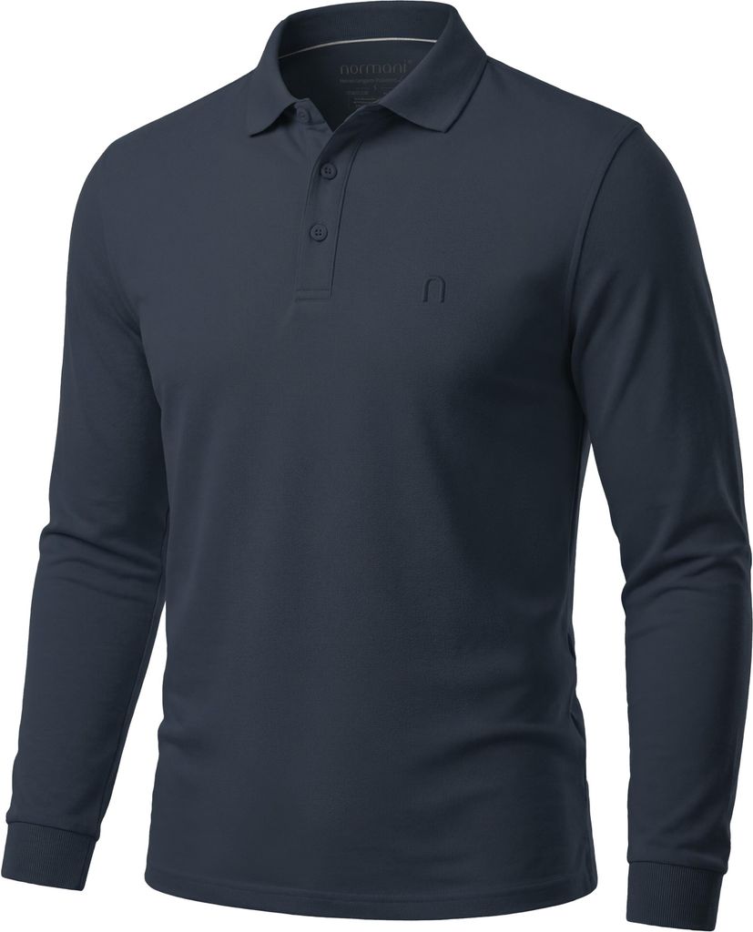normani Herren Langarm Poloshirt