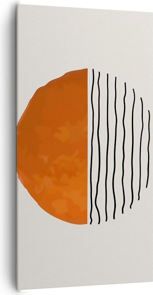 Bild auf Leinwand - Leinwandbild - Einteilig - Modern Sonne Meer - 65x120cm - Wand Bild - Wanddeko - Wandbilder - Leinwanddruck - Bilder - Wanddeko...